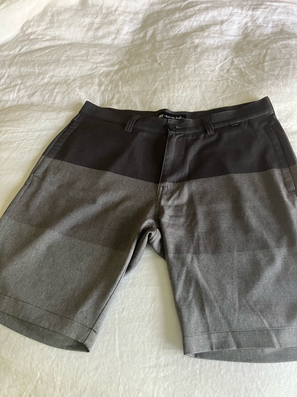 Travis Mathew Gray & Black Men's Shorts